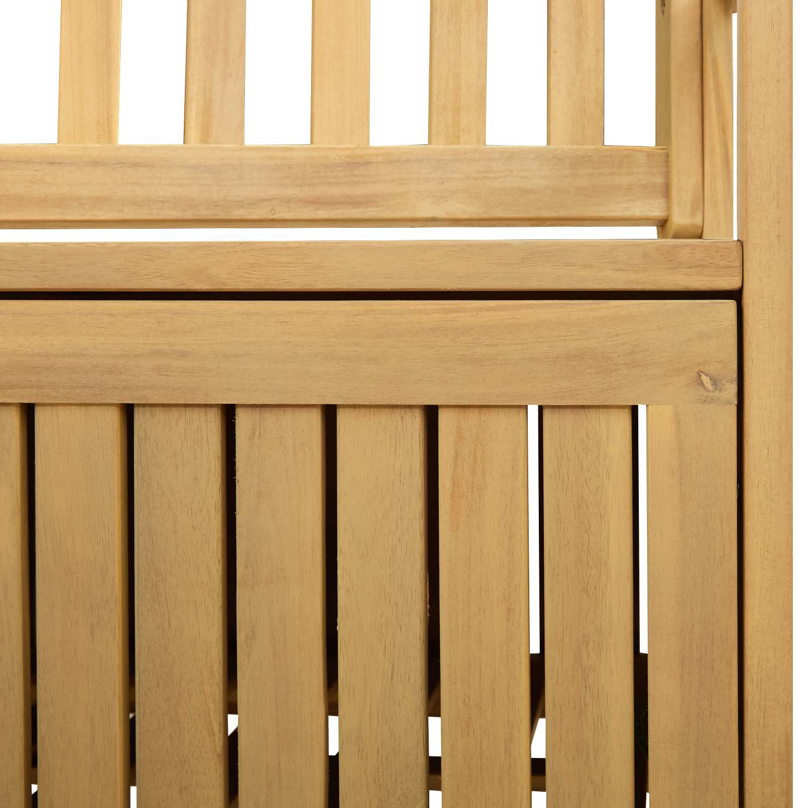 vidaXL Sitzbank mit Stauraum mit Tür 120 x 63 x 84 cm Massiv-Akazie