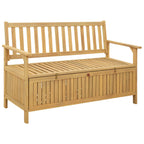 vidaXL Sitzbank mit Stauraum mit Tür 120 x 63 x 84 cm Massiv-Akazie