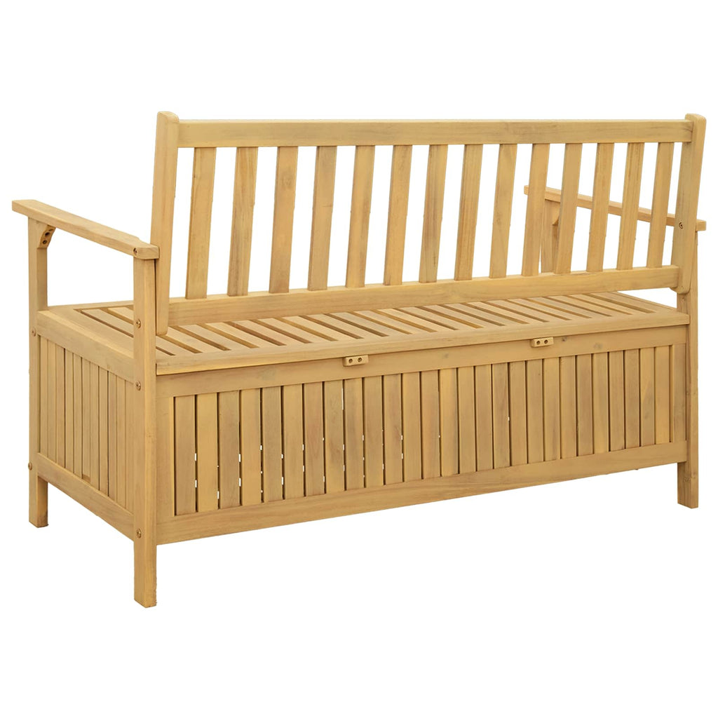 vidaXL Sitzbank mit Stauraum mit Tür 120 x 63 x 84 cm Massiv-Akazie