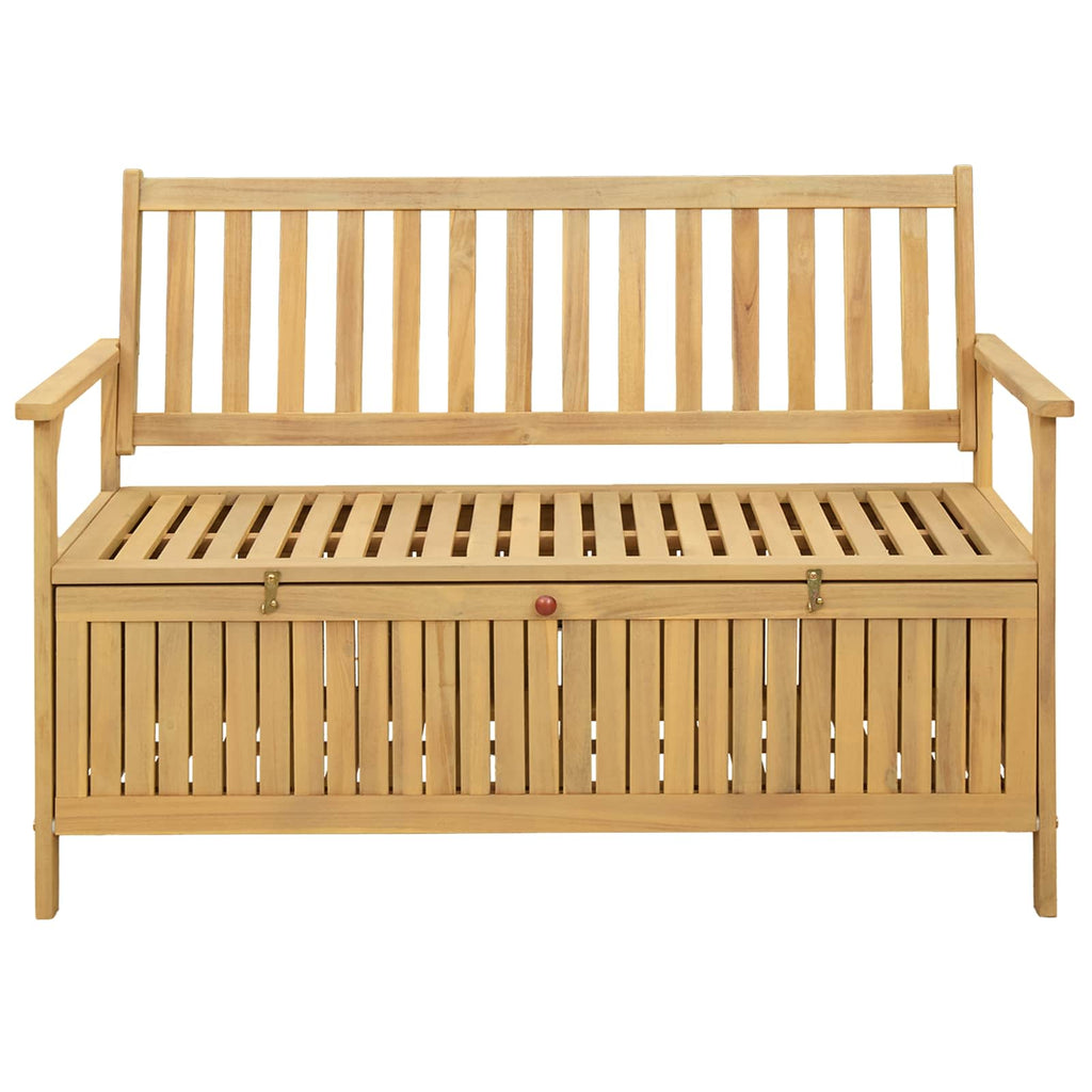 vidaXL Sitzbank mit Stauraum mit Tür 120 x 63 x 84 cm Massiv-Akazie