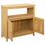 vidaXL Gartenkonsole Tisch Helles Akazienholz 80 x 35 x 75 cm