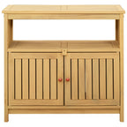 vidaXL Gartenkonsole Tisch Helles Akazienholz 80 x 35 x 75 cm