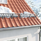 vidaXL Schneewächter Unterstützung Anthrazit 29,5 x 3 x 34,5 cm Stahl