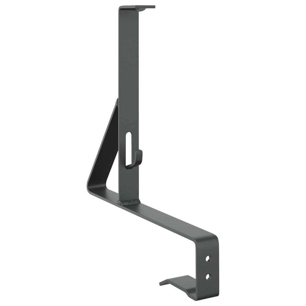 vidaXL Schneewächter Unterstützung Anthrazit 29,5 x 3 x 34,5 cm Stahl