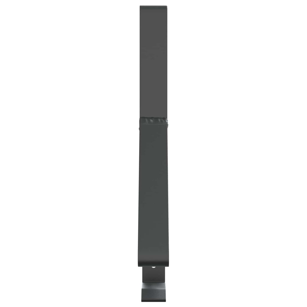 vidaXL Schneewächter Unterstützung Anthrazit 29,5 x 3 x 34,5 cm Stahl