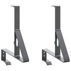 vidaXL Schneewächter Unterstützung 2 pcs Anthrazit 29,5 x 3 x 34,5 cm