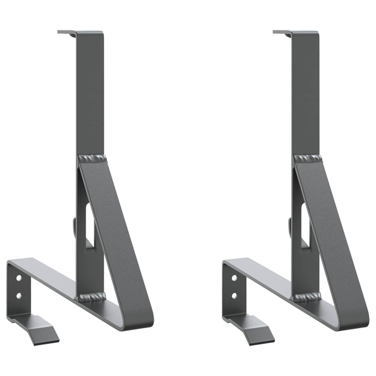 vidaXL Schneewächter Unterstützung 2 pcs Anthrazit 29,5 x 3 x 34,5 cm