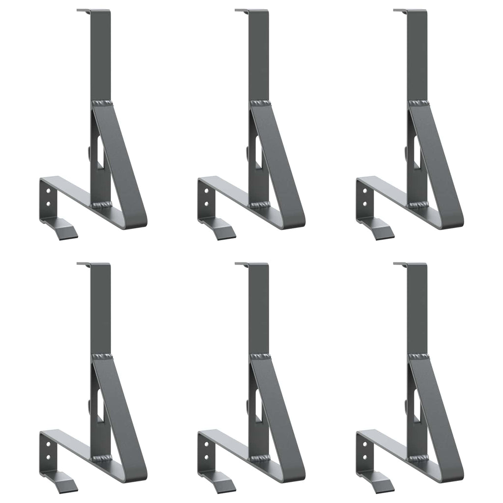vidaXL Schneewächter Unterstützung 6 pcs Anthrazit 29,5 x 3 x 34,5 cm