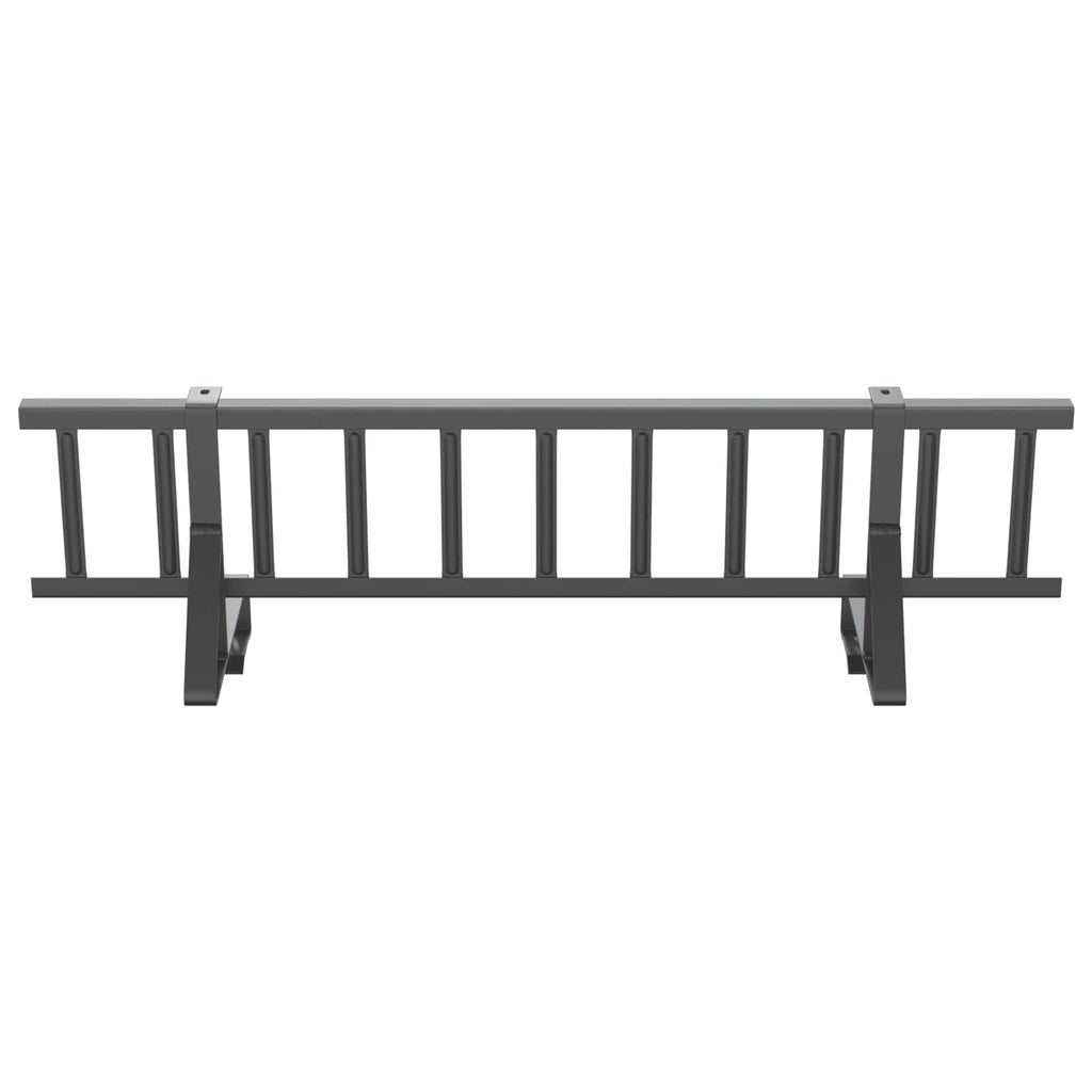 vidaXL Dachschneeschild Anthrazit 100 x 29,5 x 34,5 cm Stahl