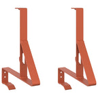 vidaXL Schneewächter Unterstützung 2 pcs Rot 29,5 x 3 x 34,5 cm Stahl