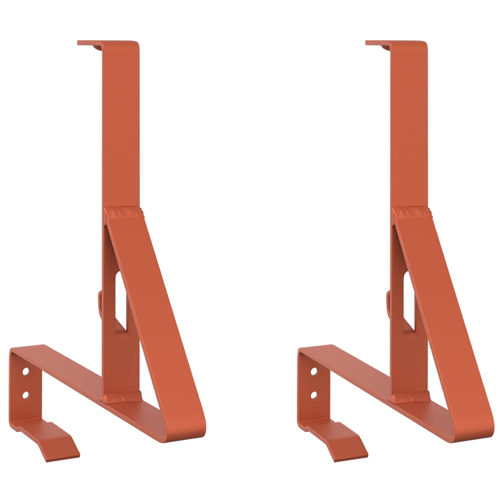 vidaXL Schneewächter Unterstützung 2 pcs Rot 29,5 x 3 x 34,5 cm Stahl