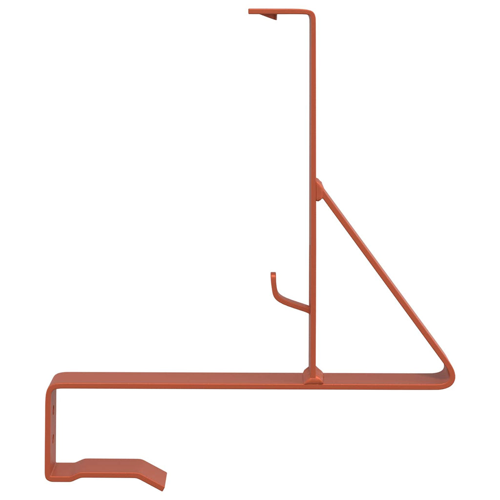 vidaXL Schneewächter Unterstützung 2 pcs Rot 29,5 x 3 x 34,5 cm Stahl