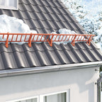 vidaXL Schneewächter Unterstützung 12 pcs Rot 29,5 x 3 x 34,5 cm Stahl