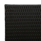 vidaXL Hoher Pflanzkübel Schwarz 55 x 22 x 70 cm Poly-Rattan