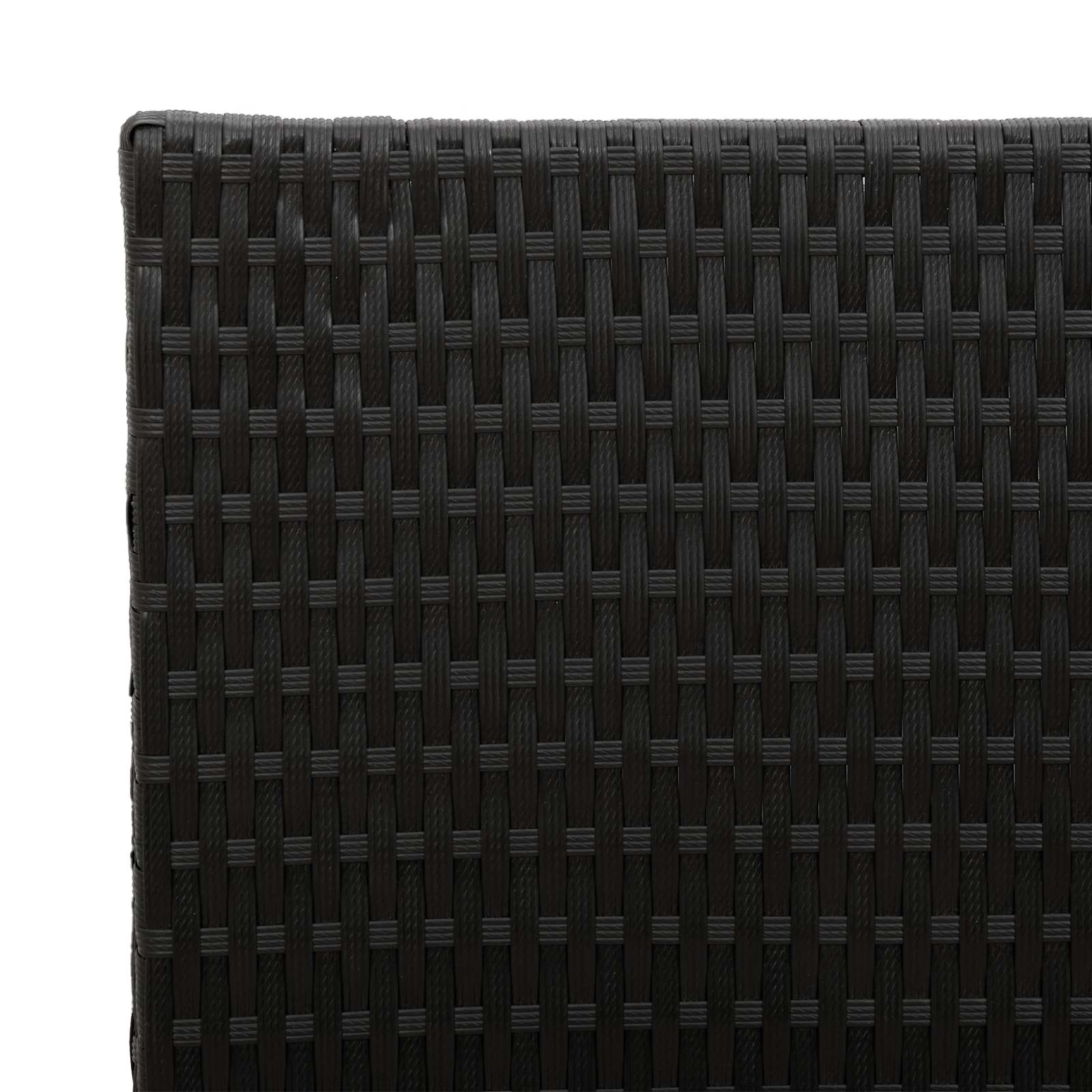 vidaXL Hoher Pflanzkübel Schwarz 55 x 22 x 70 cm Poly-Rattan