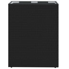 vidaXL Hoher Pflanzkübel Schwarz 55 x 22 x 70 cm Poly-Rattan
