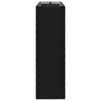 vidaXL Hoher Pflanzkübel Schwarz 55 x 22 x 70 cm Poly-Rattan
