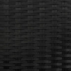vidaXL Beistelltisch Schwarz Poly-Rattan