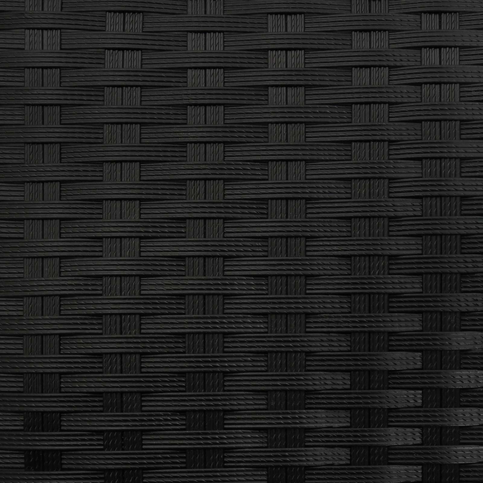 vidaXL Beistelltisch Schwarz Poly-Rattan