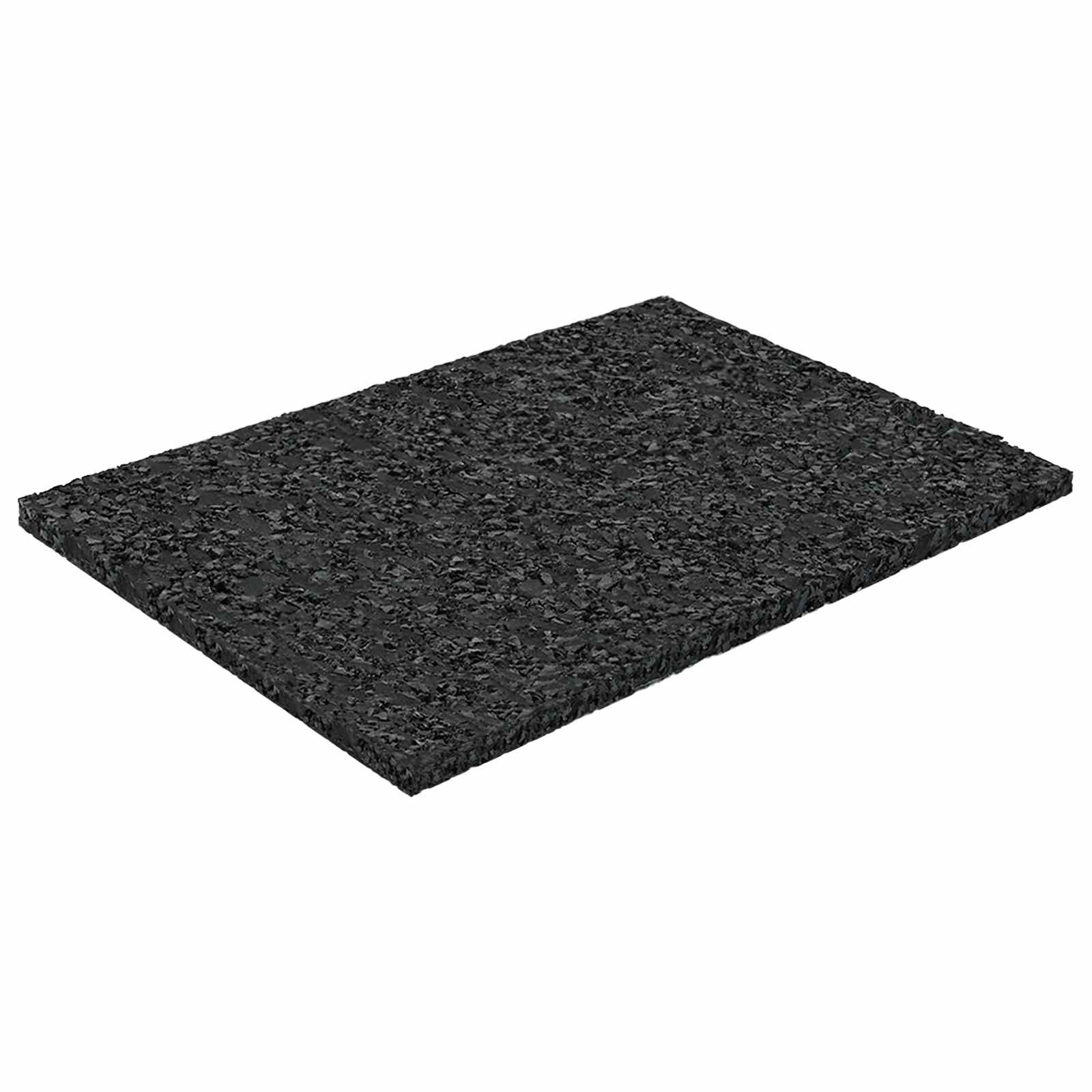 vidaXL Gummigranulat-Patiopad Schwarz 6 x 9 x 0,3 cm Gummi