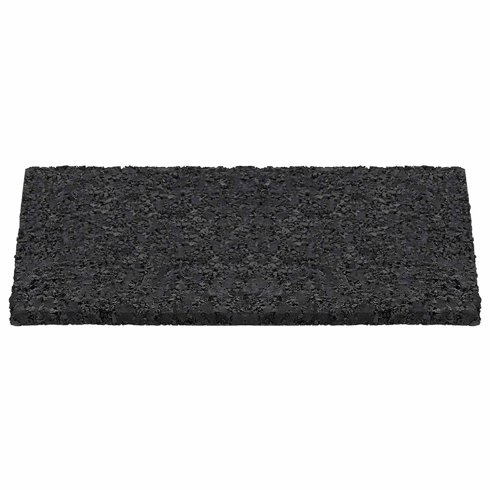 vidaXL Gummigranulat-Patiopad Schwarz 6 x 9 x 0,3 cm Gummi