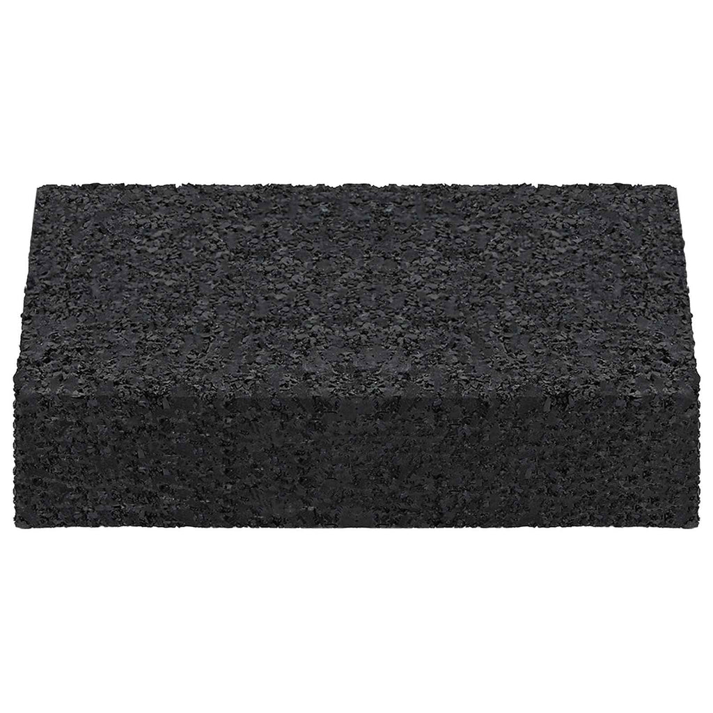 vidaXL Gummigranulat-Patiopad 25 pcs Schwarz 9 x 6 x 2 cm Gummi