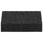 vidaXL Gummigranulat-Patiopad 25 pcs Schwarz 9 x 6 x 2 cm Gummi