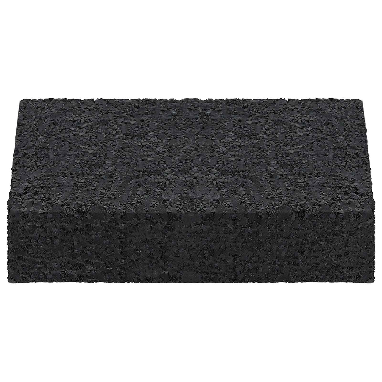 vidaXL Gummigranulat-Patiopad 25 pcs Schwarz 9 x 6 x 2 cm Gummi