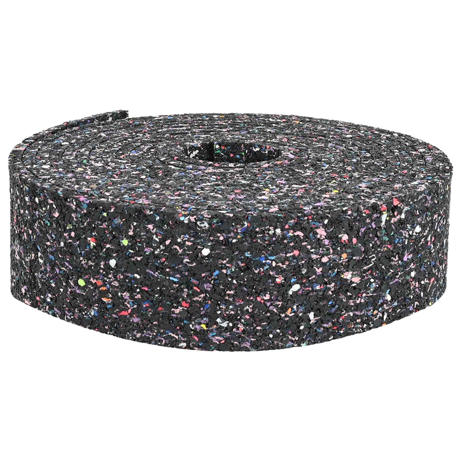 vidaXL Gummi-Granulat-Rolle Schwarz 200 x 5 x 0,3 cm Gummi