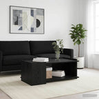 vidaXL Couchtisch Schwarze Eiche 90 x 50 x 33 cm Holzwerkstoff