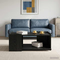 vidaXL Couchtisch Schwarze Eiche 90 x 50 x 33 cm Holzwerkstoff