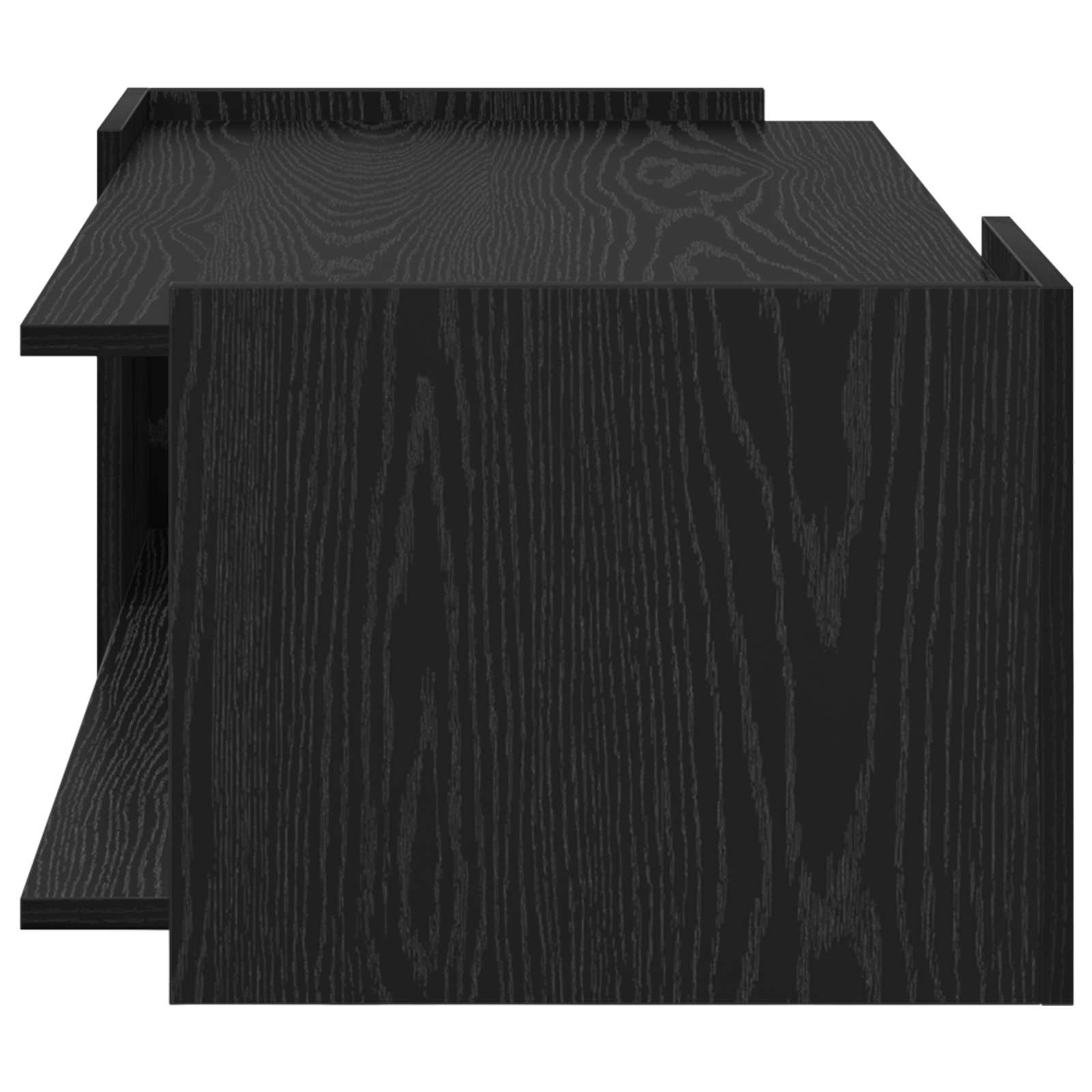 vidaXL Couchtisch Schwarze Eiche 90 x 50 x 33 cm Holzwerkstoff
