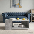 vidaXL Couchtisch Betongrau 90 x 50 x 33 cm Holzwerkstoff