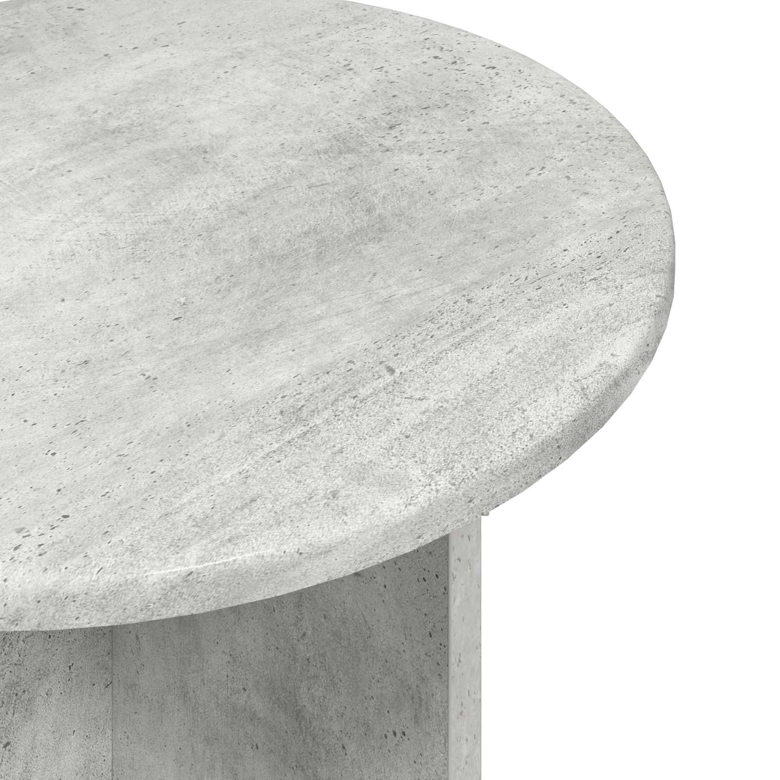 vidaXL Beistelltisch-Set mit Speicher 2 pcs Betongrau Holzwerkstoff