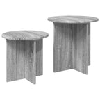 vidaXL Beistelltisch-Set 2 pcs Graues Sonoma Holzwerkstoff
