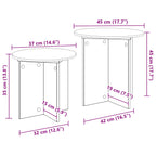 vidaXL Beistelltisch-Set 2 pcs Altholz Holzwerkstoff