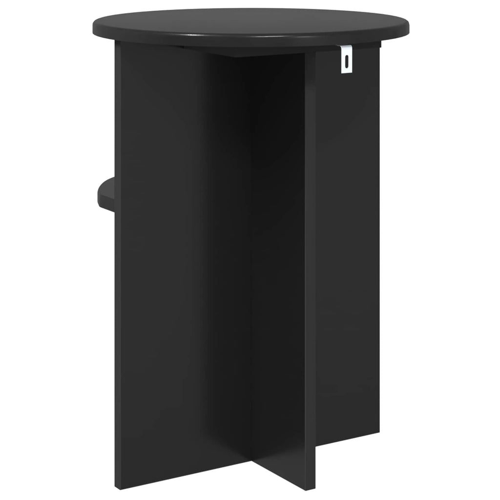 vidaXL Beistelltisch Schwarze Eiche Ø 39,5 x 55 cm Holzwerkstoff