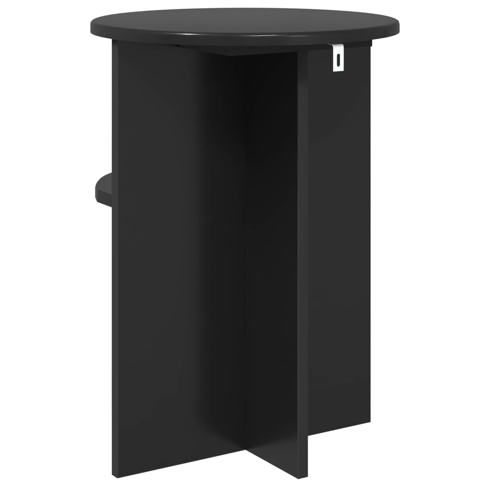 vidaXL Beistelltisch Schwarze Eiche Ø 39,5 x 55 cm Holzwerkstoff