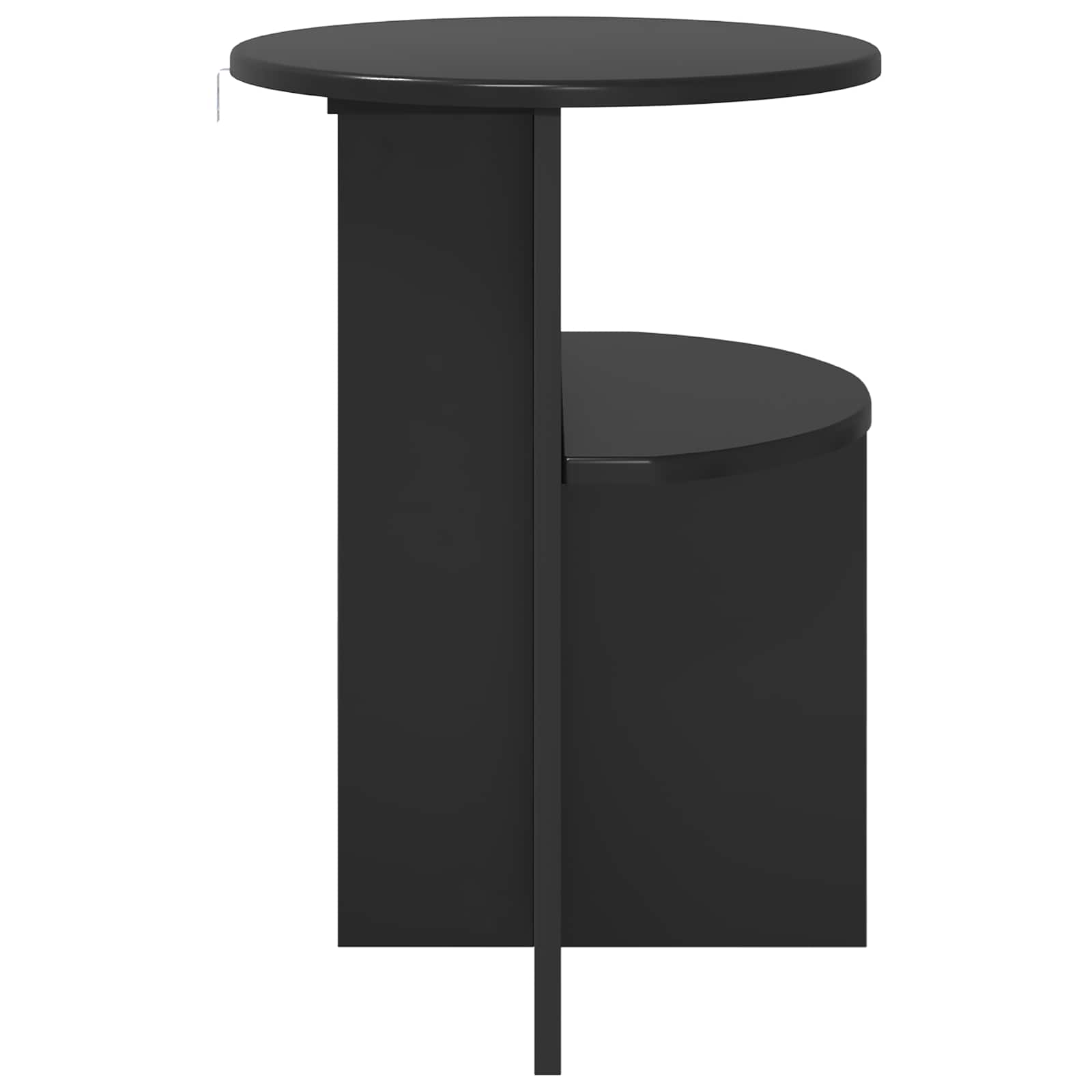 vidaXL Beistelltisch Schwarze Eiche Ø 39,5 x 55 cm Holzwerkstoff