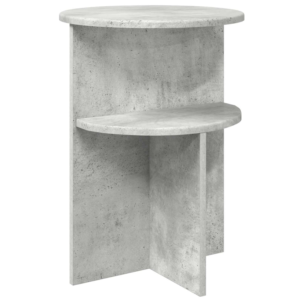 vidaXL Beistelltisch Betongrau Ø 39,5 x 55 cm Holzwerkstoff
