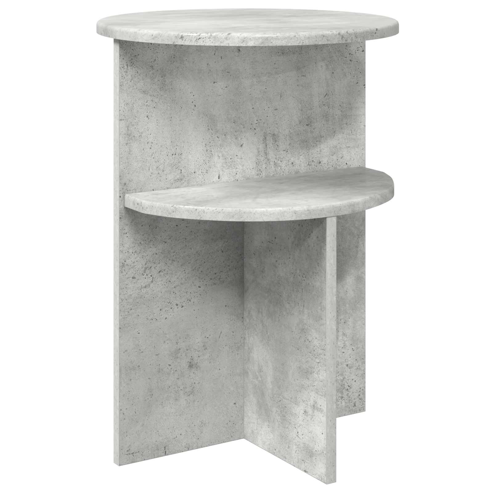 vidaXL Beistelltisch Betongrau Ø 39,5 x 55 cm Holzwerkstoff