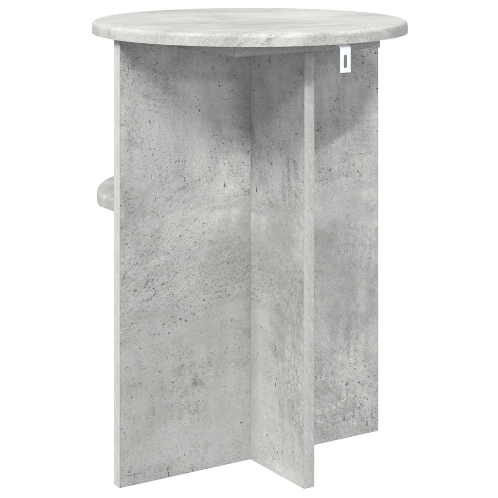 vidaXL Beistelltisch Betongrau Ø 39,5 x 55 cm Holzwerkstoff