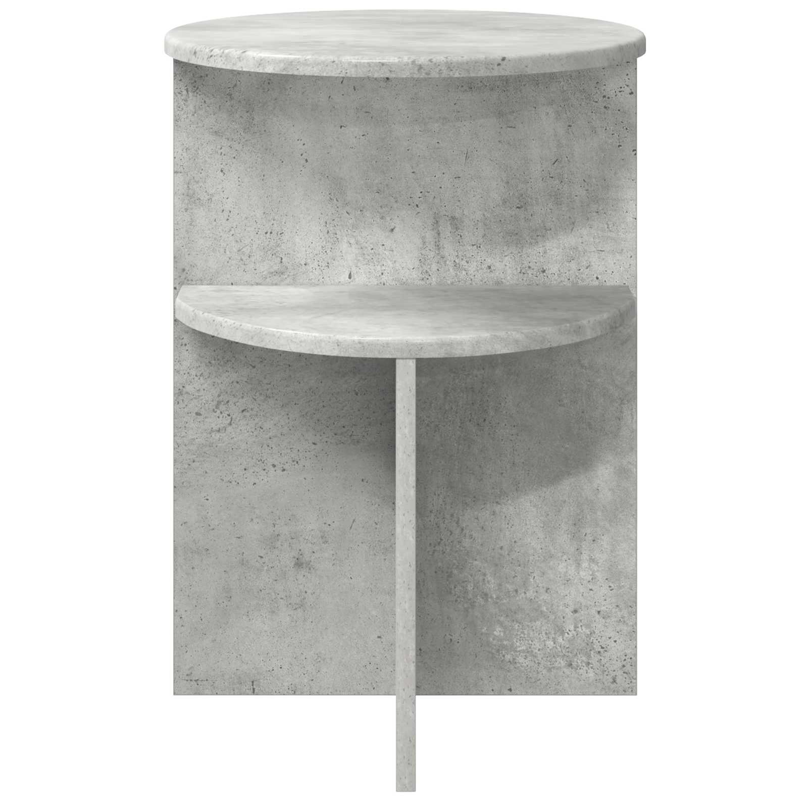 vidaXL Beistelltisch Betongrau Ø 39,5 x 55 cm Holzwerkstoff