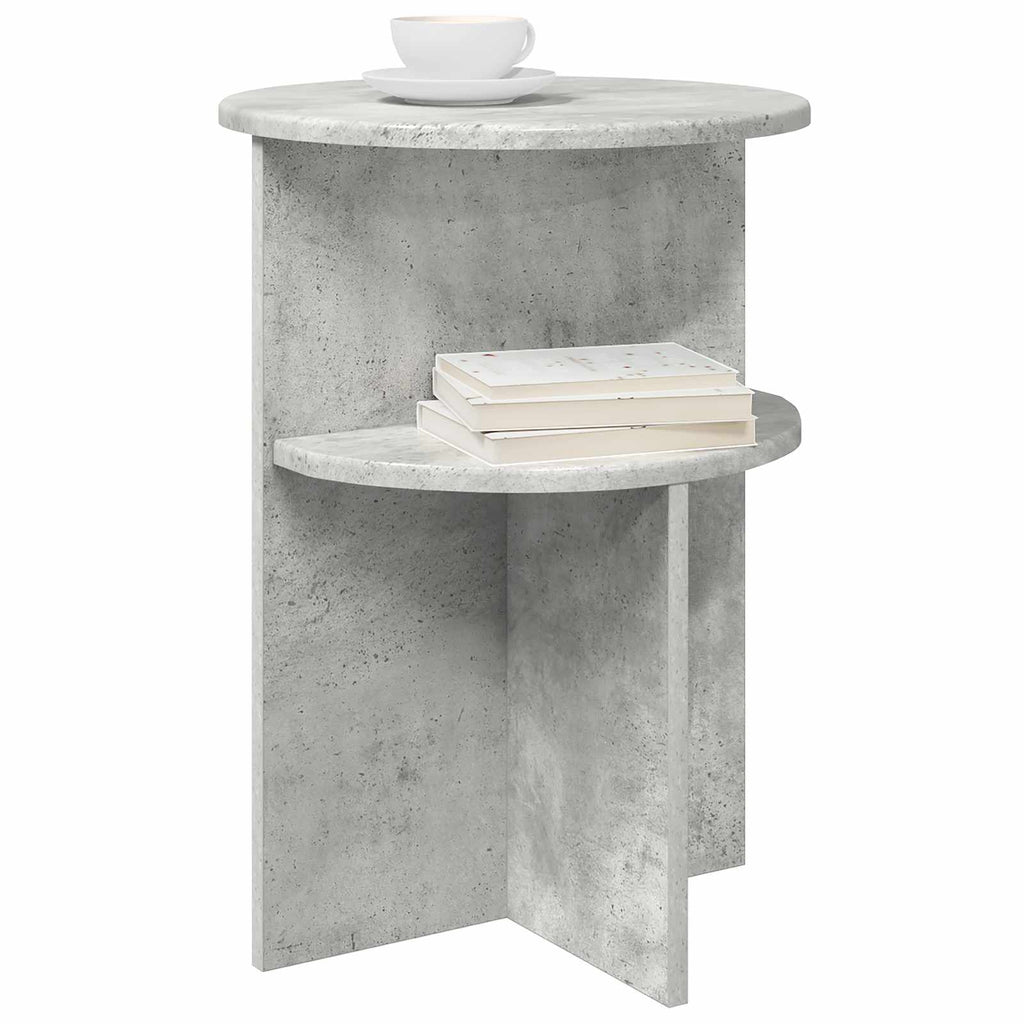 vidaXL Beistelltisch Betongrau Ø 39,5 x 55 cm Holzwerkstoff