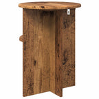 vidaXL Beistelltisch mit Speicher Altholz Ø 39,5 x 55 cm Holzwerkstoff