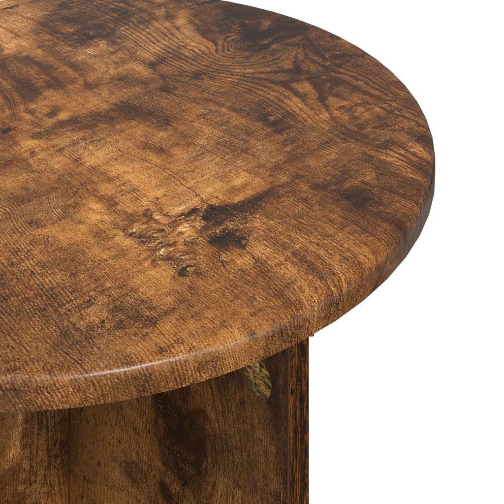 vidaXL Beistelltisch-Set 2 pcs Geräucherte Eiche Holzwerkstoff