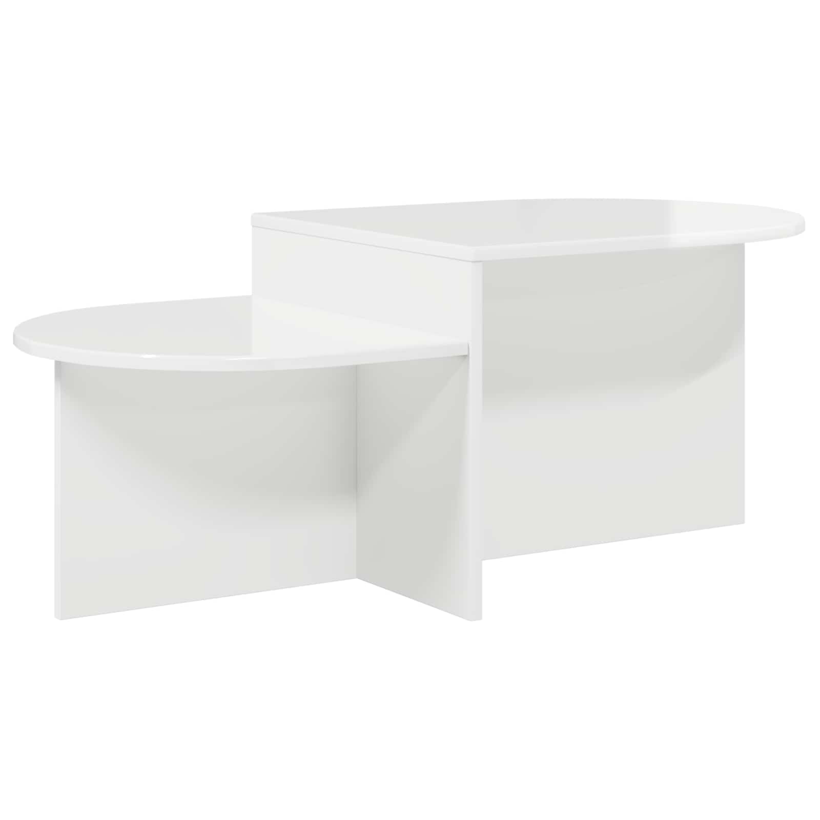 vidaXL Couchtisch Hochglanz Weiß 100 x 50 x 40 cm Holzwerkstoff