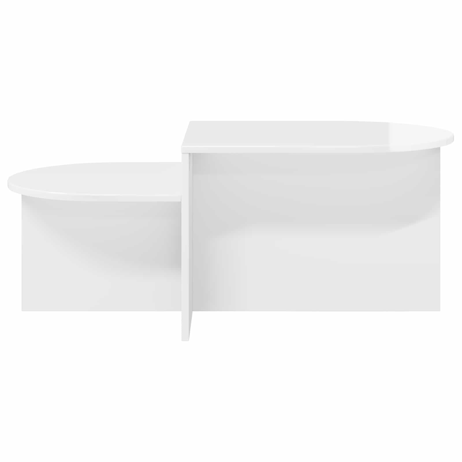 vidaXL Couchtisch Hochglanz Weiß 100 x 50 x 40 cm Holzwerkstoff