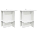 vidaXL Couchtisch 2 pcs Weiß 40 x 30 x 49 cm Holzwerkstoff