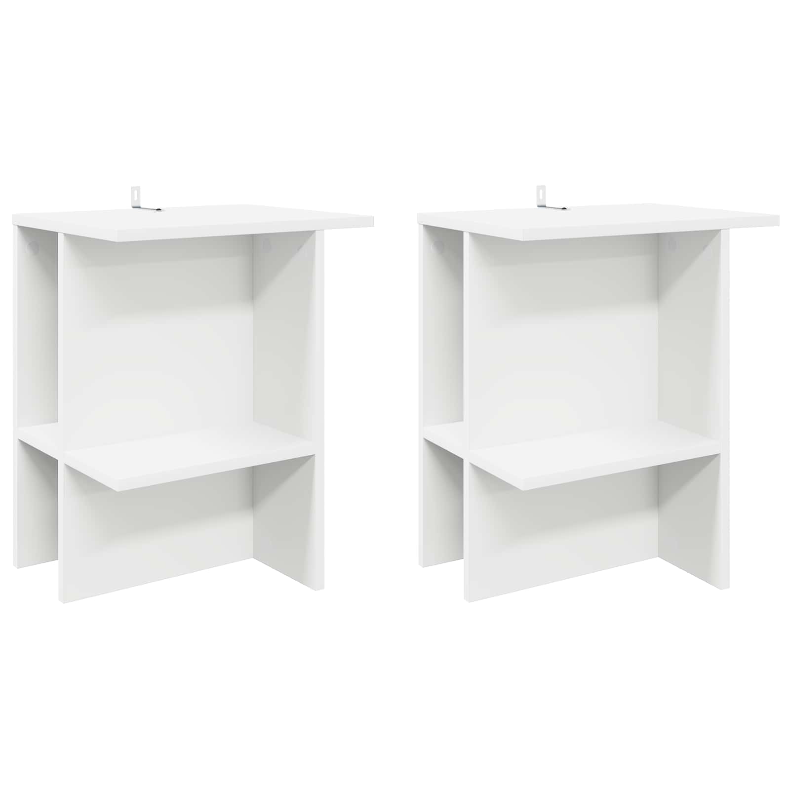 vidaXL Couchtisch 2 pcs Weiß 40 x 30 x 49 cm Holzwerkstoff